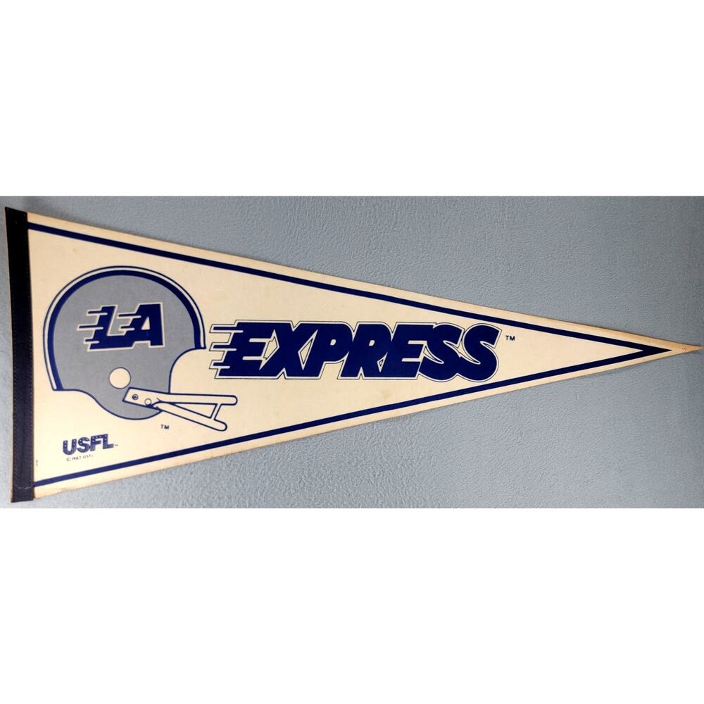 Vintage LA Express USFL Football Pennant Rare
